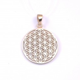 Colgante Flor de la Vida Latón 3cm