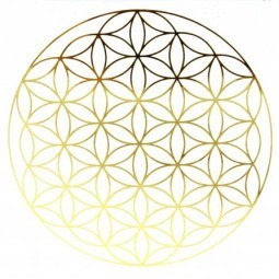 ADHESIVO FLOR DE VIDA ORO