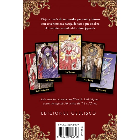 La baraja y el manual del tarot anime