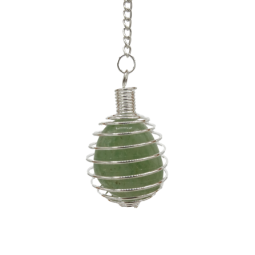 Péndulo espiral aventurina verde