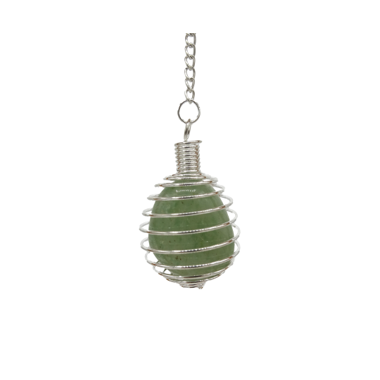 Péndulo espiral aventurina verde